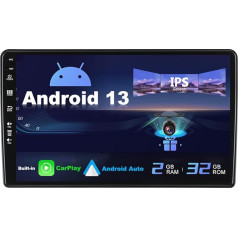 SXAUTO Android 13 IPS Car Radio for Benz W209-W203 W168 ML W163 W463 Viano W639 - Built-in CarPlay/Android Car - Reversing Camera Free - 2G + 32G - Steering Wheel Control DAB Fast Boot - 2 DIN 9