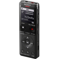 Sony ICD-UX570B Digital Dictaphone OLED Display 4GB Memory Micro SD Black