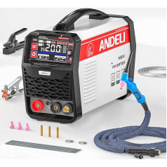 ANDELI TIG Welding Machine, HOT/MMA/CLEAN/TIG Pulse TIG Welding Machine, 200 Amp 220 V, IGBT Digital Inverter TIG Welding Machine TIG-250MPC