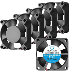 WINSINN 30 mm Lüfter 24 V, 3D-Drucker Micro 24 Volt Lüfter 3010 Doppelkugellager, bürstenlose Kühlung 30 mm x 10 mm 2PIN (5er Pack)