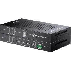 AV Access HDMI USB KVM Extender, 50m/164ft 4K 60Hz Over Cat5e/6/6a/7, Support 2K@144Hz, 1080P@240Hz, 4 Ports USB2.0, HDCP2.2, No USB & Video Signal Loss and Latency, POC, Independent EDID Management