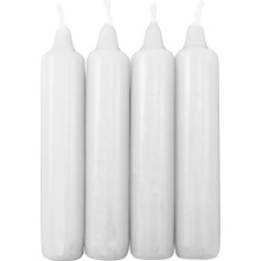 OLShop AG Pack of 5 Berlin Tree Candles White Approx. 23 x 130 mm (5 x 4 Pieces) Christmas Tree Candles, Pyramid Candles, Tree Candles, Advent Candles