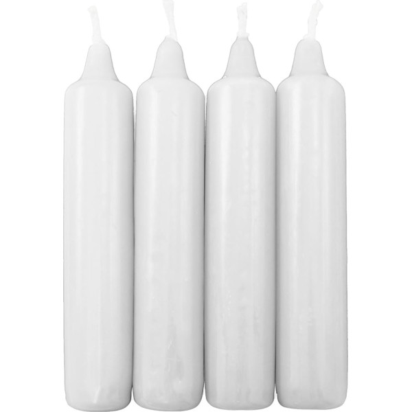 OLShop AG Pack of 5 Berlin Tree Candles White Approx. 23 x 130 mm (5 x 4 Pieces) Christmas Tree Candles, Pyramid Candles, Tree Candles, Advent Candles