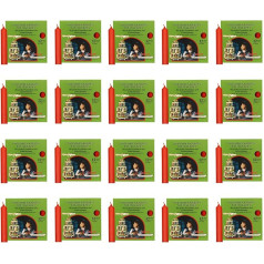 OLShop AG Knox Pyramid Candles Red Pack of 20 (20 x 12 Pieces) Size: Approx. 17 x 100 mm Christmas Candles