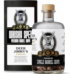 Deer Jimmy's DIY Whisky Gift Set for Men | Whisky Make Your Own Set with Wood Barrel Chips - Scotch Whisky Building Kit | Gifts for Whisky Lovers | Tasting Set (Whiskey) | Father Gift