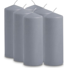 Müller Kerzen Candle, Grey, 18 x 6.8 cm