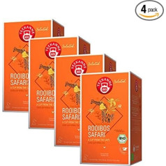 Teekanne Selected Rooibos Safari Bio Luxury Cup Pyramid Bag 40 g Pack of 4