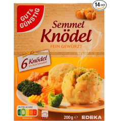 Gut & Günstig Semmel Dumplings Finely Spiced Pack of 14 (14 x 200 g)
