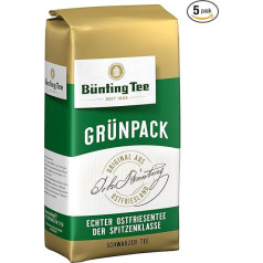 Bünting Tee Green Pack Real East Frisian Tea 500 g Loose Pack of 5 (5 x 500 g)