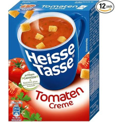Erasco Heisse Tasse Tomato Cream with Croûtons, Pack of 12 (12 x 450 ml Bags)