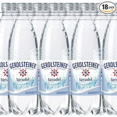 Gerolsteiner Classic Sparkling Mineral Water Bottles 1000 ml Pack of 18 in PET