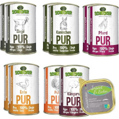 Schecker Wet Food - Sample Pack 11 x PUR - Sensitive, Wet Food - 10 x 410 + 1 x 200 g
