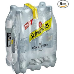 Schweppes Dry Tonic Water Disposable 6 x 1.25 L