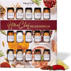 Thoughtfully - Home Chef Seasoning Set - Tasting Set with 15 Different Spices