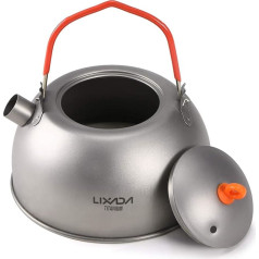 Lixa-da 600 ml Titanium Tea Kettle for Boiling Water Coffee Teapot for Outdoor Camping Hiking Backpack