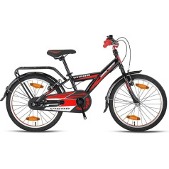 Rezzak 20 Inch Children's Bicycle Boy's Bicycle Back Pedal Brake Black Red NEU-078