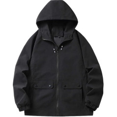 SRZYMJ Coat Men's Winter Grey Jacket Transition Jacket Transition Jacket Black Outdoor Jacket Breathable Softshell Jacket Quilted Vest Functional Jacket Parka Winter Coat Sports Jacket Leisure Jacket