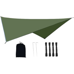 Beach Sun Canopy, Camping Tent, Outdoor Canopy, Rhombic Portable Canopy, Waterproof Sun Protection with Ropes & Ground Nails for Camping, Hiking, Beach