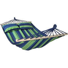 BB Sport Cibao rod hammock includes 2 cushions, lying surface of 240 x 150 cm, available in many colours, maximum load 300 kg, for 2 people