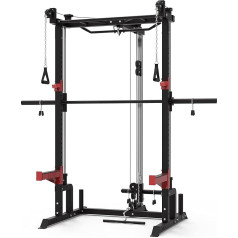 Train Hard Half Cage Squat Rack Power Rack Smith Machine Multi Press