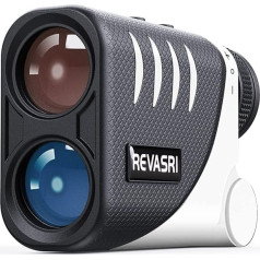 REVASRI Golf Rangefinder & Disc Golf/Hunting/Archery Rangefinder 1500M/F/Y 6.5 X IP54 Waterproof Golf Mode Horizontal/Vertical Distance/Next/Next (CR2 Included)