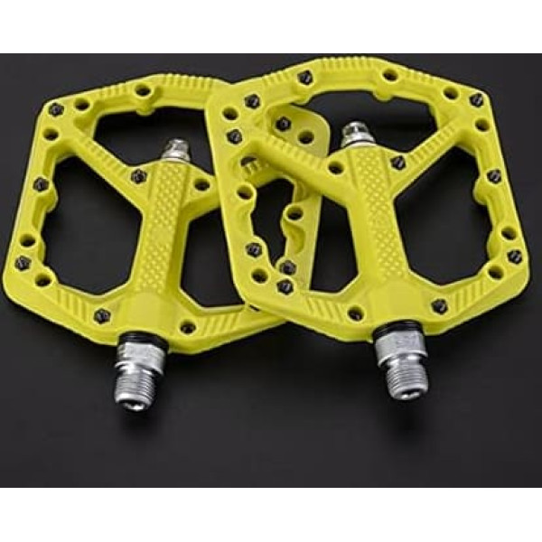 ROCKBROS Bicycle Pedals Nylon MTB Pedals Non-Slip Wear Resistant 9/16 Inch Pedals for MTB, Road Bike, E-Bike