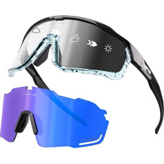 KAPVOE Bicycle Glasses Polarised Photochromic Sunglasses Sports Glasses MTB