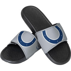 FOCO Men's NFL Team Cropped Big Logo Slide Flip Flop Sandals