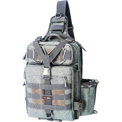 YVLEEN Fishing Tackle Backpack - Large Fishing Tackle Storage Box - Waterproof Fishing Backpack with Rod Holder Shoulder Backpack