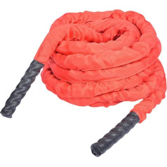 LKZL Poly Dacron Battle Rope, Strength Training Rope with Protective Cover, Fighting Fitness Ropes for Arms, Full Body Training Equipment (Size : 12m)