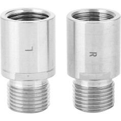 VGEBY 2 Pieces Bicycle Pedal Extender, Road Bike Pedal Cleat Spacer Aluminium Alloy Foot Pedal Extender - Left and Right Bicycles and Spare Parts