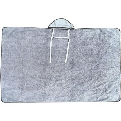 Veesper Outdoor Blanket Waterproof 79 x 59 Inch Hood Stadium Blanket with Fleece Warm Stadium Sack Sports Picnic Camping Blankets for Cold Weather Outdoor Blanket Waterproof Stadium Blanket Stadium