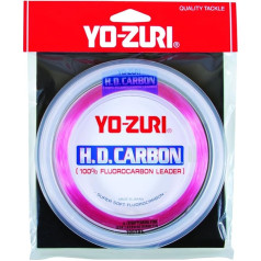 Yo-Zuri H.D. Fluorocarbon Handgelenkspule 91,4 m Vorfachschnur, Pink, 22,7 kg