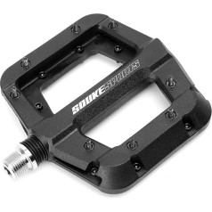 Souke Sports Bicycle Pedals MTB Pedals Nylon Pedals Bicycle Sealed Bearing 9/16 Inch Lightweight Platform Flat Non-Slip for Cycling Bicycle MTB