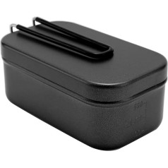 Yooghuge Faltbare Griffe Lunchbox Aluminium Lunchbox Tragbare Box Camping Kochen Lebensmittelbox Leichter Lebensmittelbehälter