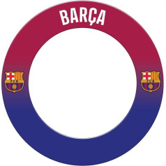 Darts Corner Officially Licensed Barcelona Football Club Barca FC Dartboard and Dart Border - Blue Garnet Shaded Crest (SU250)