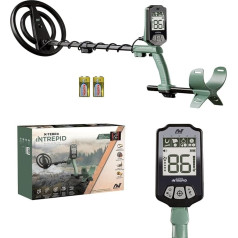 Minelab X-Terra Intrepid All Terrain Professional Pinpointing Metal Detector for Adults and Children, with Waterproof Coil, 2 Detection Modes and Clear Target IDs