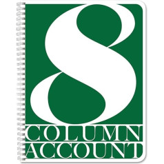 BookFactory Account Book / Ledger Book / Accounting Book (Column Book Format) - 100 Pages, 8.5