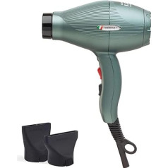 GAMMAPIU' I.E.S Professional Hair Dryer Energy Saving Smart Quick Drying with ETC Technology Lightweight Noiseless 3 Speeds Constant Temperature (MOOS Green)