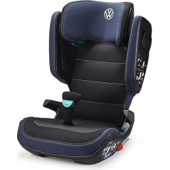 Volkswagen 11A019906 i-Size Kidfix Isofix Standard R129 Ventilation Secure Guard Child Seat Removable Backrest Adjustable Headrest in VW Design Black/Blue