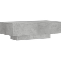 vidaXL Coffee Table, Sofa Table for Living Room, Living Room Table with Generous Table Top, Side Table, Coffee Table, Living Room Furniture, Concrete Grey Wood Material