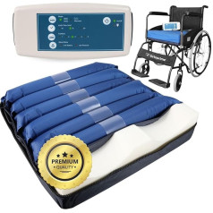 OrtoPrime Air Pressure Relieving Cushion with Compressor Silence Comfort Cushion Against Pressure Points for Armchairs, Pressure Relief for Wheelchair, Cushion Against Pressure Points, Orthopaedic