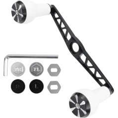 VOCUE Angelrollengriff, Aluminiumlegierung, Spule, Griff, Knauf, Montageteil, Angelrolle, Baitcast-Rolle, Ersatz