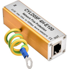 RJ45 RJ11 Adapter Ethernet Network ¡§1 Surge Protection Thunder Deflector Protection 5V for Monitoring Systems, Security Power Supply