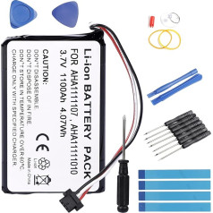 Fuworance GPS Battery Compatible with Tomtom Go 6100, Go 600, Go 610, Go 620 World, Go 620 (2016), Go Essential 4FA60, AHA1111107 + Repair Tool 1100 mAh Lithium-Ion Batteries