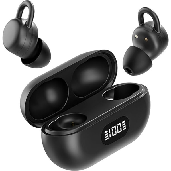 Bluetooth Sleep Soft Headphones In Ear Noise Cancelling Earphones for Side Sleepers Small Mini Invisible TWS Wireless Sleep Earbuds Bluetooth 5.3 Earphones Noise Cancelling for iPhone Android Small