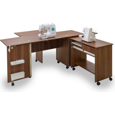 Comfort 7+ | Sewing Machine Cabinet | Sewing Furniture | Sewing Table | (Lakeland Acaia Light)