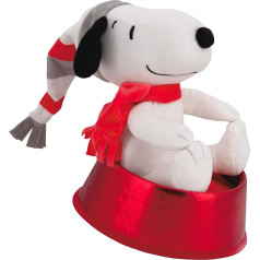 Hallmark Snoopy Peanuts Comics Christmas Tree Topper - Red and White