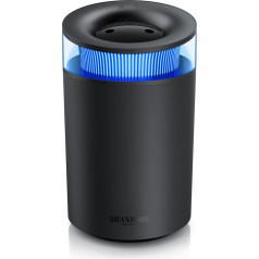 Brandson - Humidifier 2.5 Litres Quiet - Compact - 7 LED Colours Mood Light - 2 Switchable Steam Outlets - Integrated Aroma Oil Bottle - Living Room Bedroom Children's Room