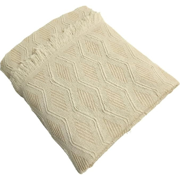 LUA VIKA Sofa Throw Blanket, Cotton Blanket, Couch Throw, Throw Sofa, Bedspread, Cotton, Bed Throw, Rombos